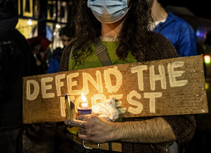 Activistic protesting in the “Stop Cop City” movement  